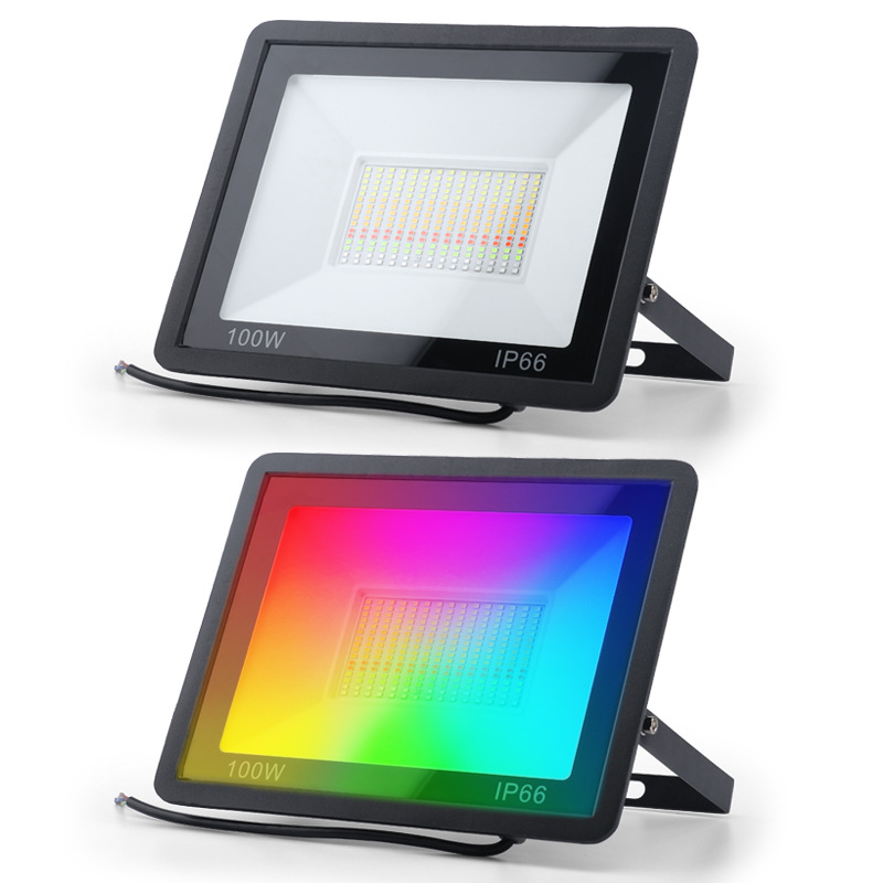 Graffiti zigbee direct connection led floodlight, outdoor waterproof, outdoor lighting searchlight, courtyard smart street lamp Item Picture
