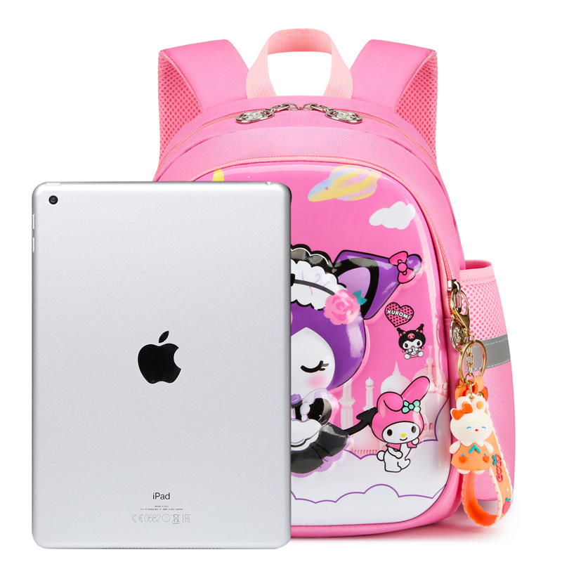 High appearance level kindergarten schoolbag for large, medium and small classes 3456 years old anti-wandering cartoon Kulomi children's backpack details Picture