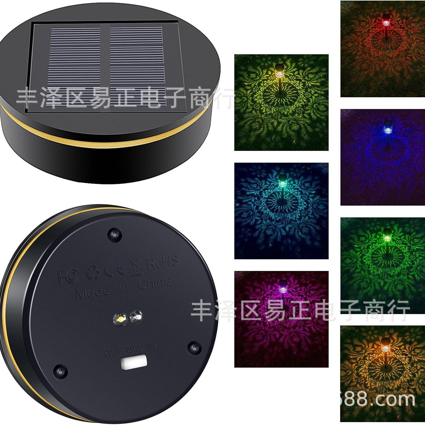 Solar cell box, iron lantern accessories, electronic accessories, plastic lamps Specification drawing