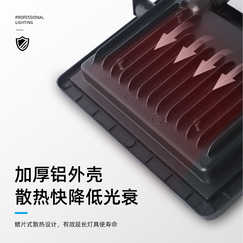 LED floodlights 50W, 100W human body sensor floodlights, control sensor Apple floodlight strips sensor details Picture
