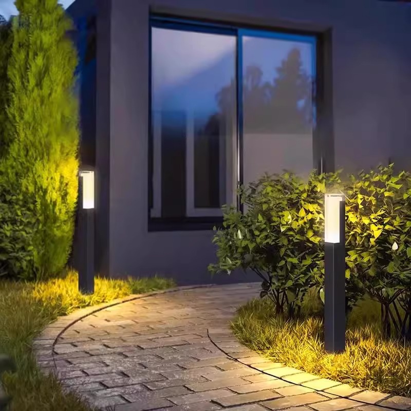 Lawn lights, outdoor waterproof courtyard lights, villa garden grassland landscape lights, outdoor simple high-pole column street lights Application Scenario