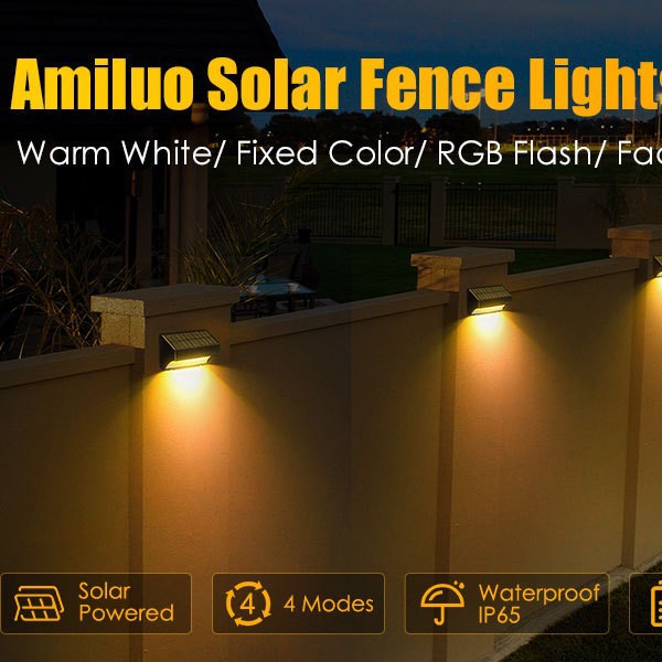 Outdoor solar lamps, courtyard fences, railings, staircases, atmosphere, automatic lighting control and intelligent switch when it gets dark Application Scenario
