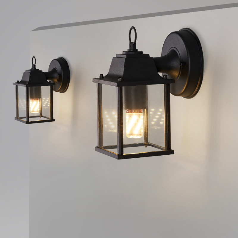 New Chinese-style exterior wall lamps, garden villa terrace, gate, retro "Fu" character outdoor waterproof and simple courtyard lamps details Picture