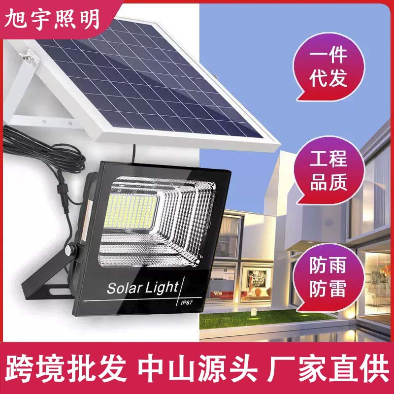 Solar lamps, household outdoor garden lamps, new rural photovoltaic street lamps, led high-power floodlights, ultra-bright and waterproof full figure