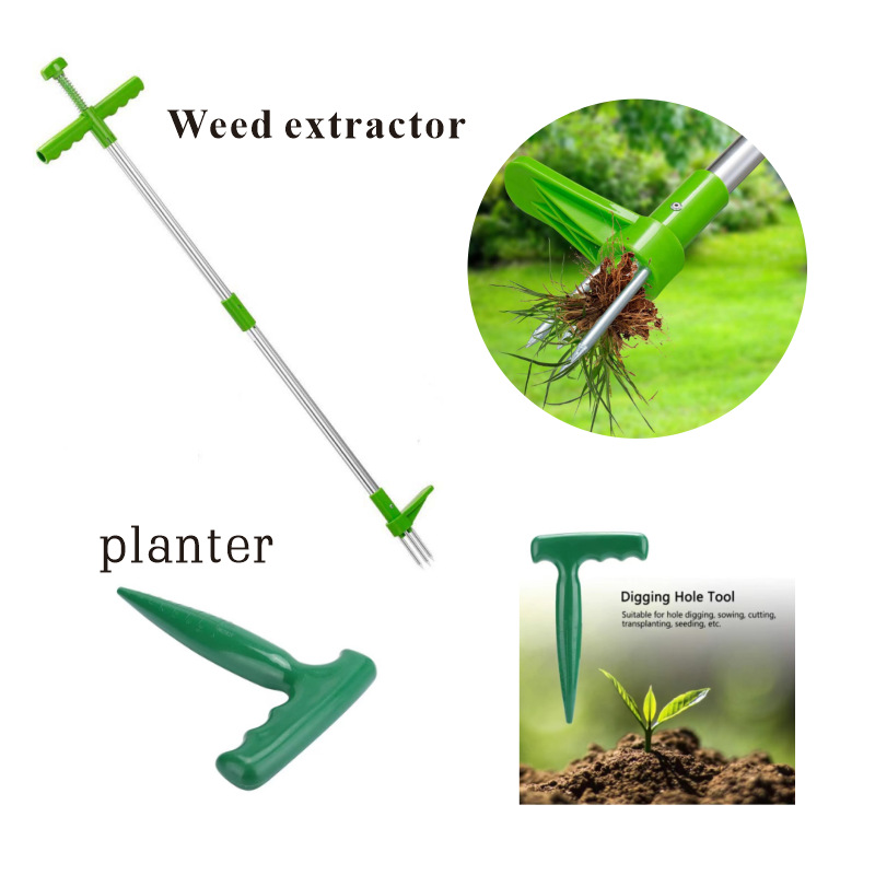 Cross-border standing weeding and vegetable digging tool, outdoor fish forking tool, weeding tool, garden and gardening tools, agricultural tools Item Picture