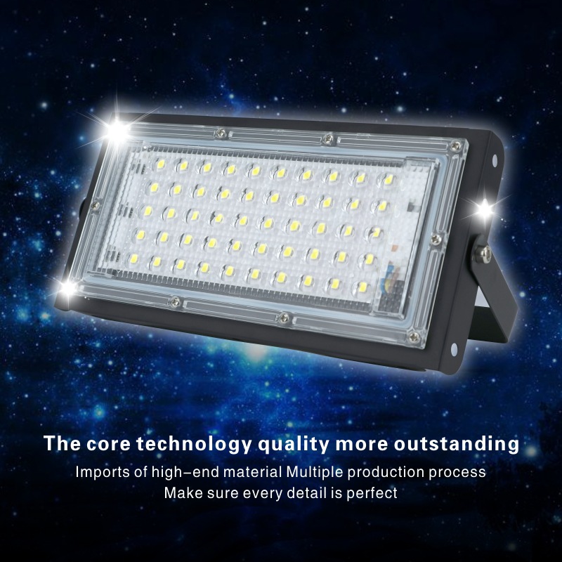 LED floodlight, floodlight, dot floodlight, 50W outdoor lighting lamp, cross-border 220V bare lamp full figure