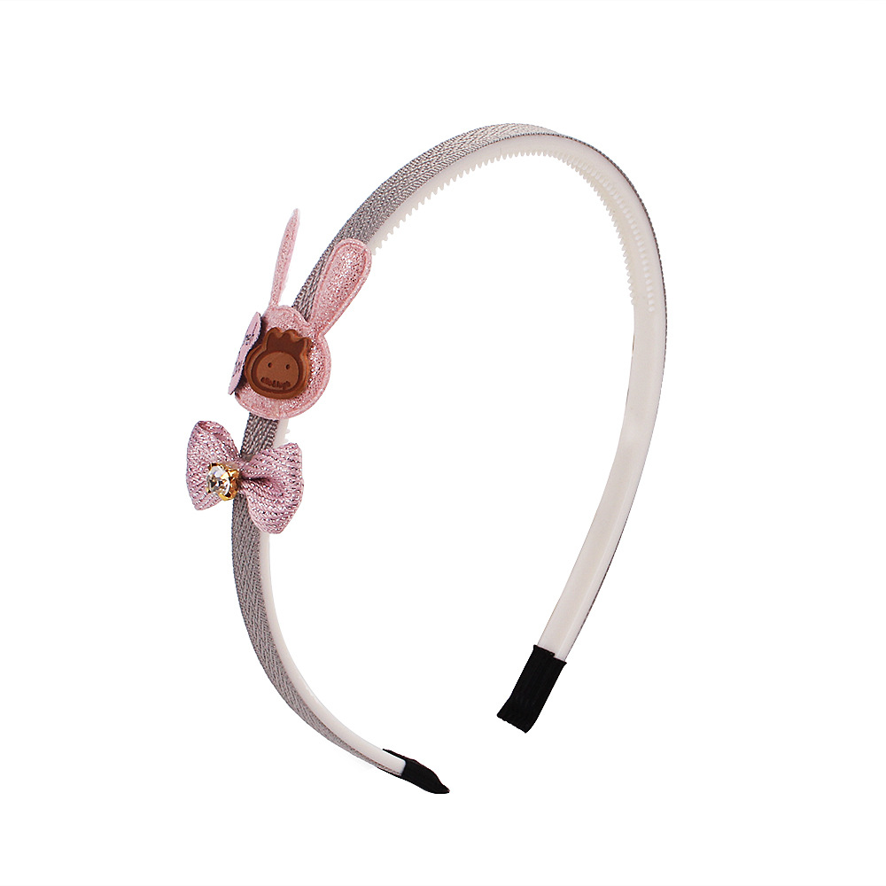 Qiyue Children's Bow headband for Girls, Korean toothed headband, Cartoon lace, Cute primary school headwear A82 Item Picture