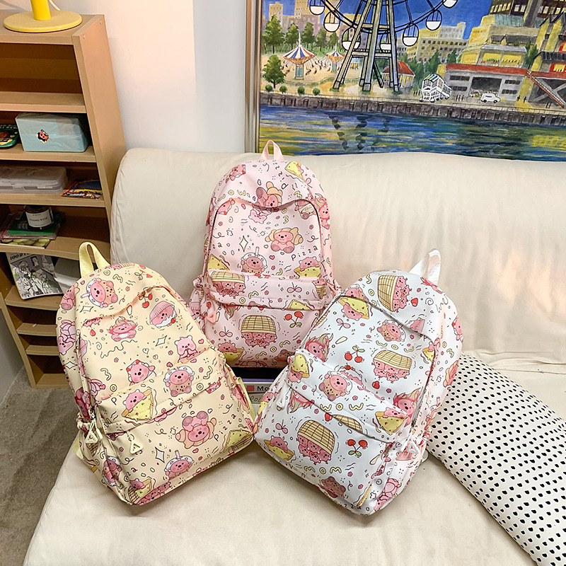 The new model of backpack 2025 features a high level of appearance, is lightweight and casual, and is a large-capacity backpack for college students, junior high school, senior high school and primary school students Specification drawing