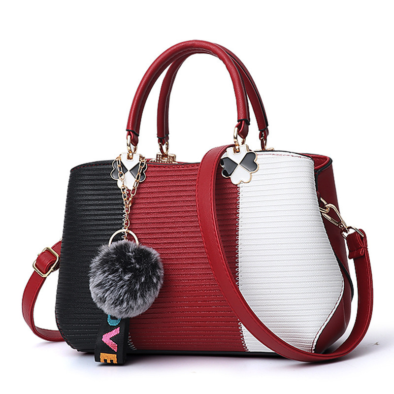 The 2022 new style of patchwork crossbody bag for women, a trendy Korean-style elegant single-shoulder bag, and a fashionable handbag for women full figure