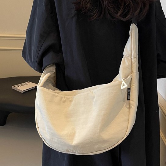 Cross-border crossbody bag 2025 Spring New Style simple, fashionable and versatile commuting dumpling bag, niche design casual single-shoulder bag Specification drawing
