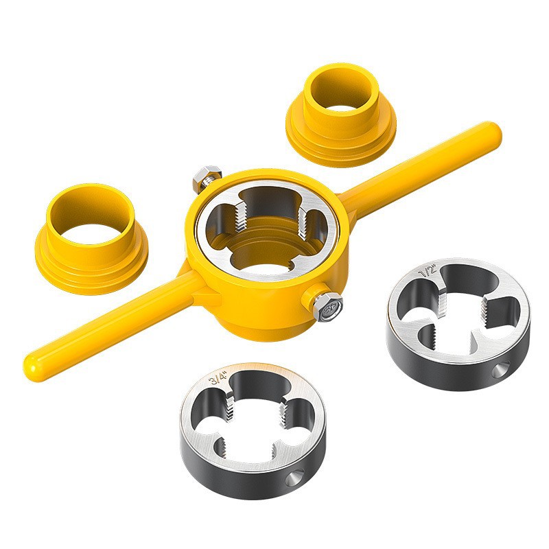 6-piece set of pipe threading machine, household plastic thread manual threading machine tool, ppr water pipe threading god Item Picture