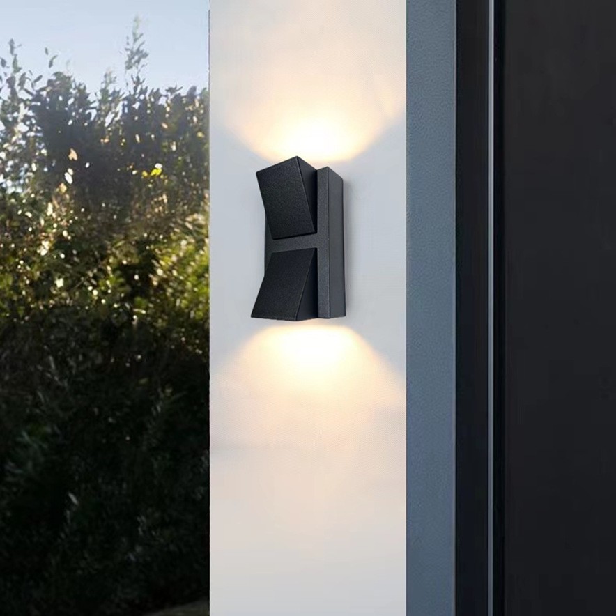 Outdoor waterproof wall lamps, double K and single K wall lamps, background, corridor, wall, staircase, simple outdoor wall lamps Specification drawing