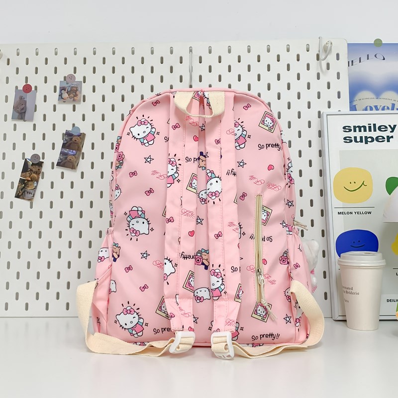 A cute and sweet Japanese-style Kulomi school backpack for junior high school students, a lightweight and lightweight backpack for primary school students Specification drawing