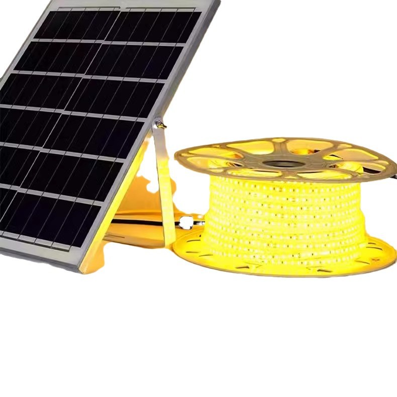 Solar light strip outdoor waterproof courtyard balcony outdoor camping ultra-bright led strip light string ambient light manufacturer Item Picture