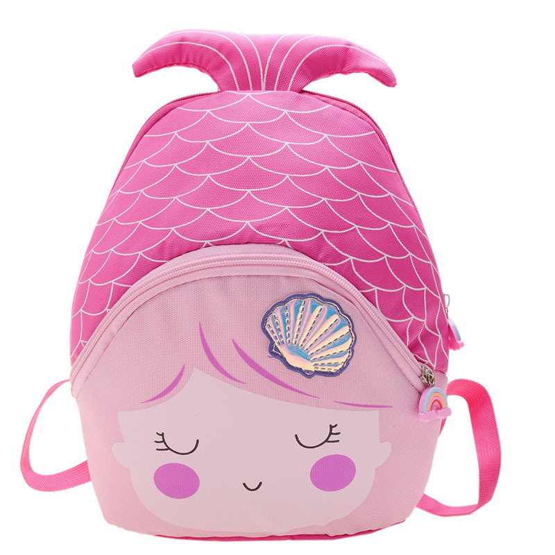 The manufacturer wholesals the latest trendy children's mermaid kindergarten double backpacks, which are cartoon, cute, lightweight and super light for girls Item Picture