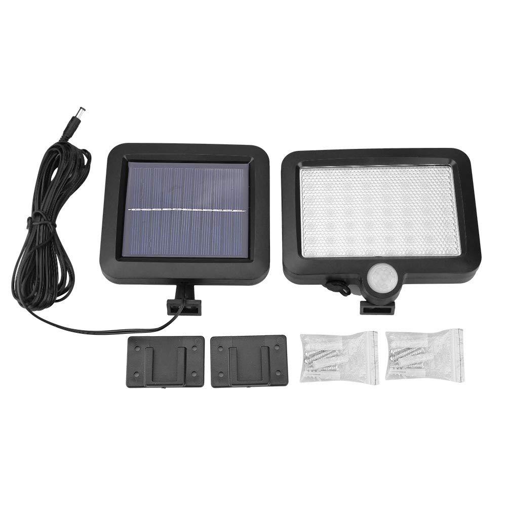 Wilder Cross-border 120LED solar split wall lamp, outdoor courtyard human body sensor wall lamp, split garage lamp Specification drawing
