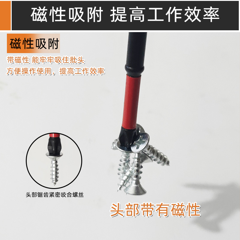 Upgraded anti-slip, impact-resistant and torque screwdriver bit S2 PH2 industrial-grade screwdriver tip strong magnetic wind screwdriver bit Specification drawing