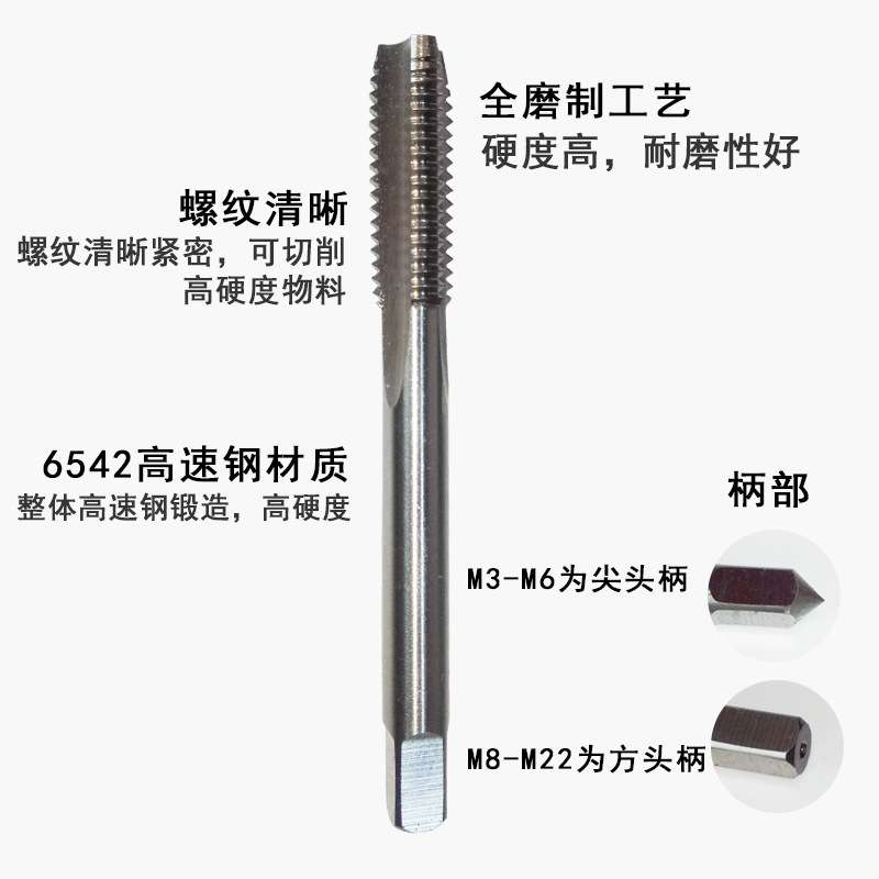 Bailey 6542 high-hardness full grinding thread tapping machine, thread tapping tap M3-M24 details Picture