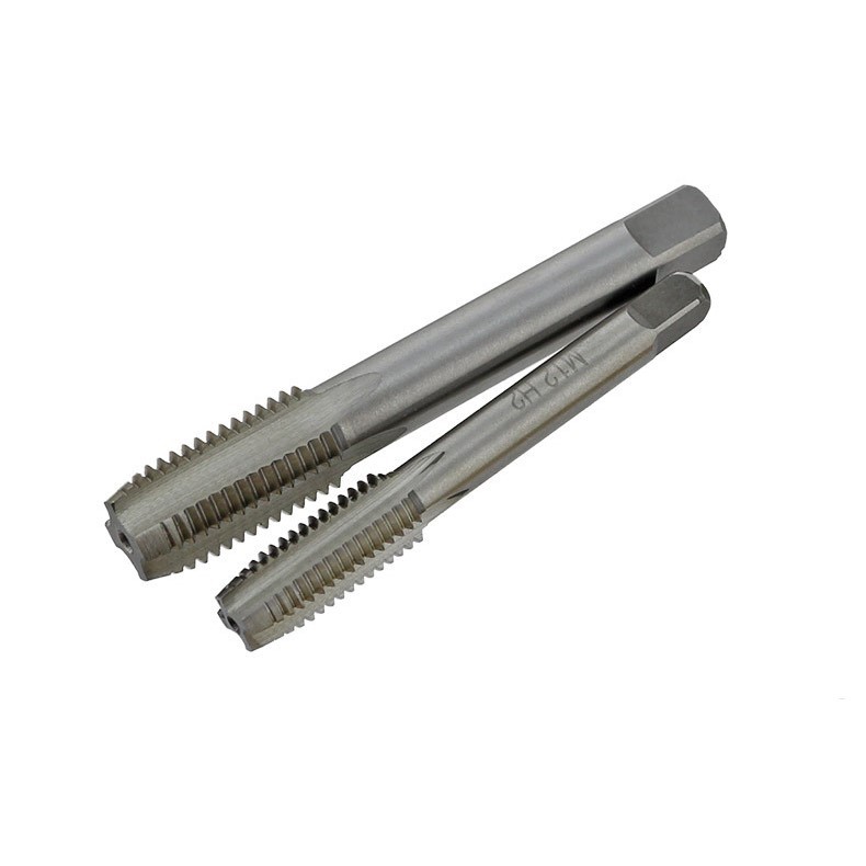 Tap machine, hand tap, straight groove tap, high-speed steel 6542 material, mini tap set, single piece Specification drawing