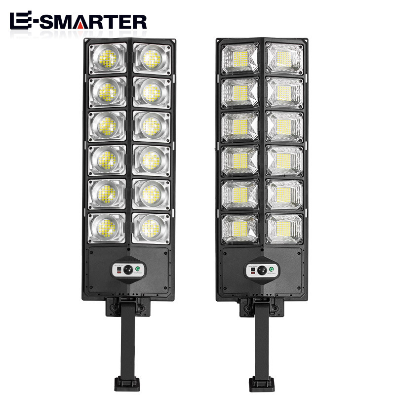 Cross-border new LED high-intensity small street lamps, double-row street lamps, solar garden lamps, sensor street lamps, outdoor lighting Specification drawing