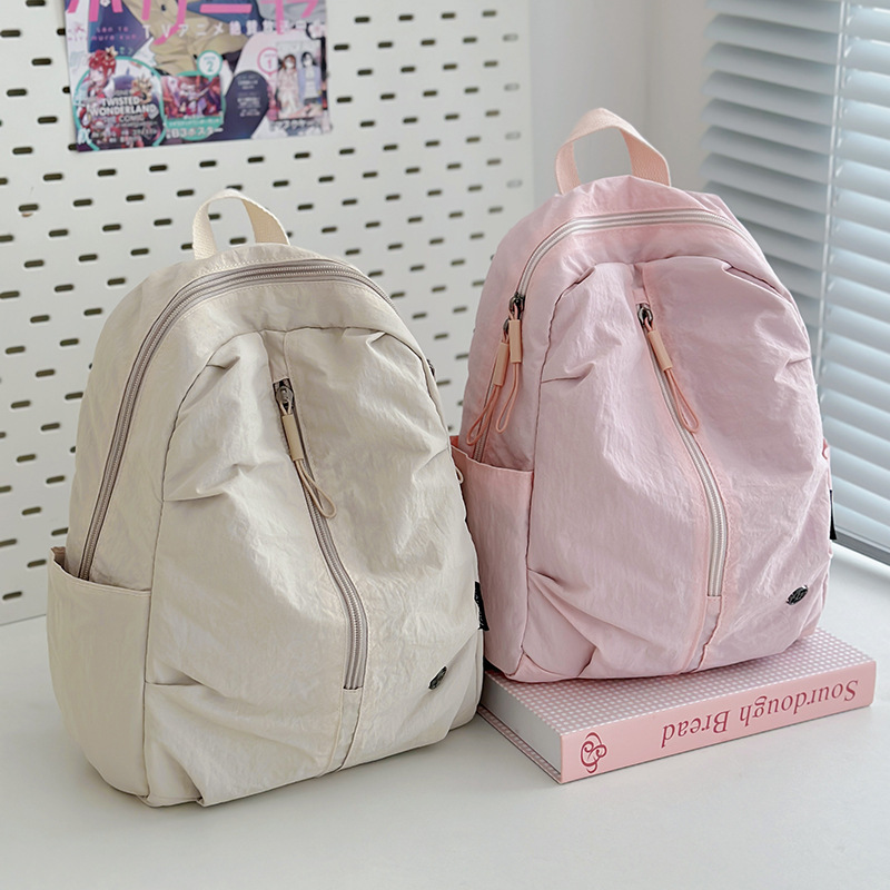 New spring outing lightweight small backpack, women's casual shopping small backpack, men's student class iPad tablet bag Specification drawing