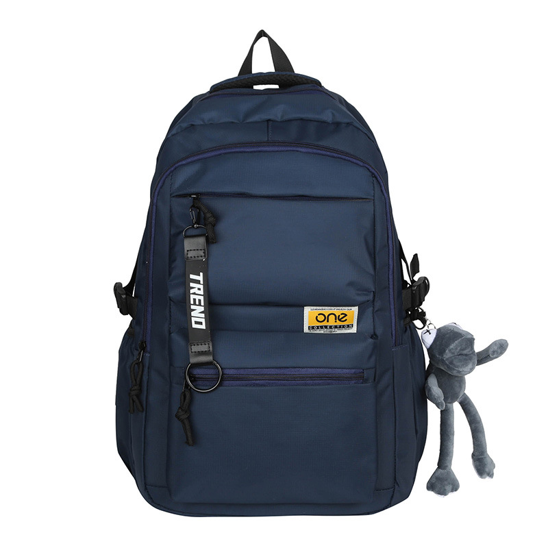 High-appearance-level men's schoolbags, American-style backpacks for junior high school, senior high school, middle school and college students, large-capacity backpacks Item Picture