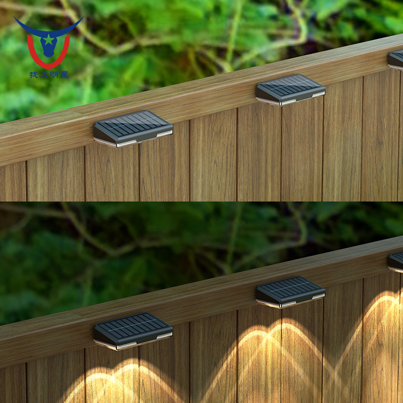 New solar wall lamp, outdoor waterproof garden lamp, garden wall lamp, home decoration, fence, railing and hanging wall lamp factory Specification drawing