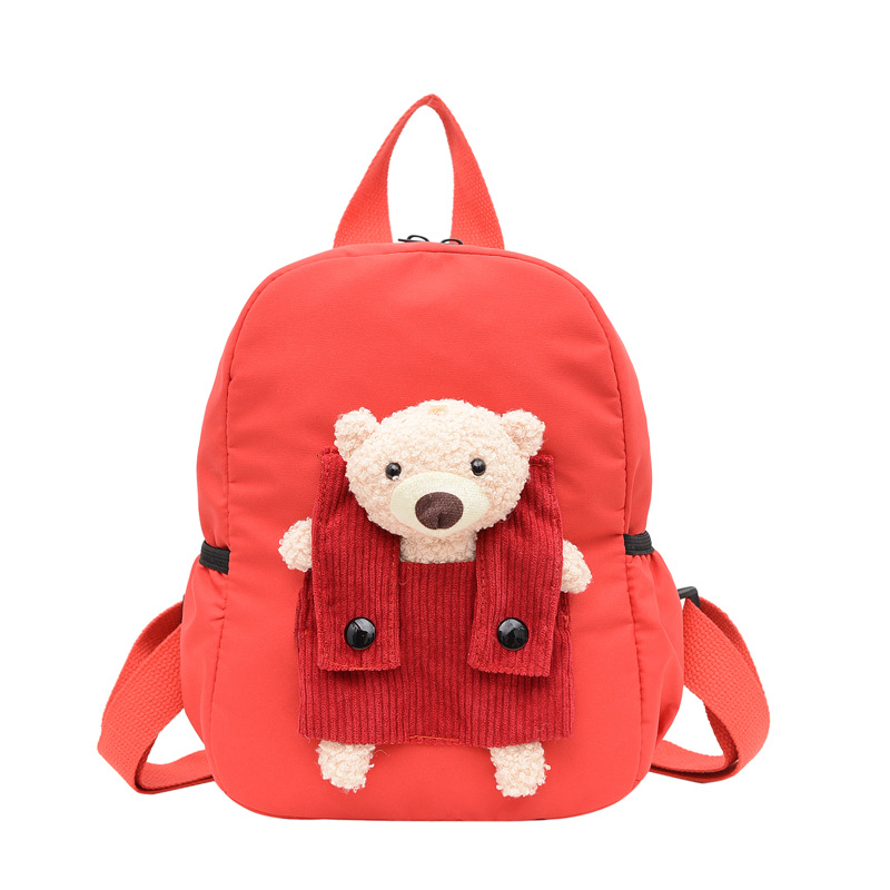 Wholesale of 2021 Autumn and winter new children's backpacks, kindergarten school bags, cartoon bear boys' and girls' backpacks Item Picture