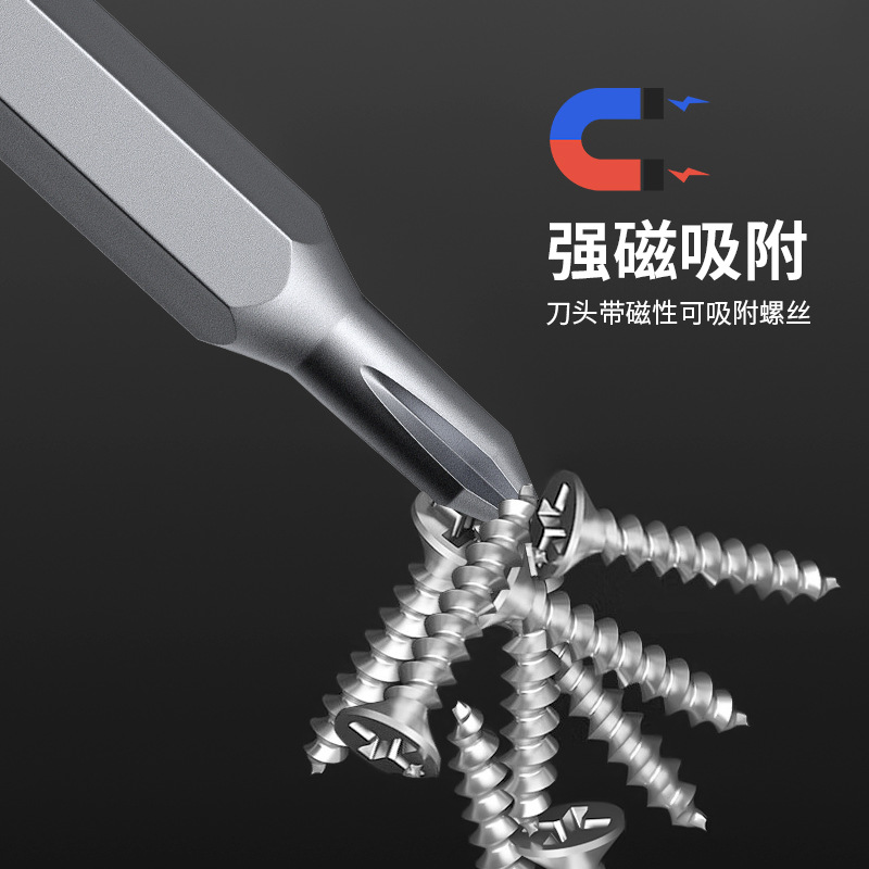 Single-head 28MS 2 single-head mini five-point electric screwdriver bit drill for electricians, featuring a high-strength magnetic anti-slip function Specification drawing