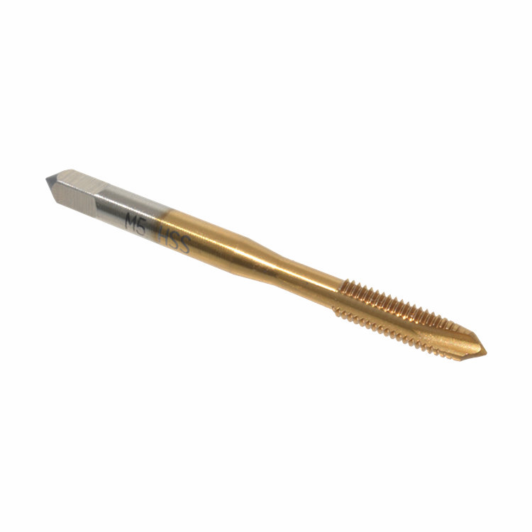 HSS6542/M2 high-speed steel titanium-coated screw tip tap tip tapping tool for square shank straight groove machine Application Scenario