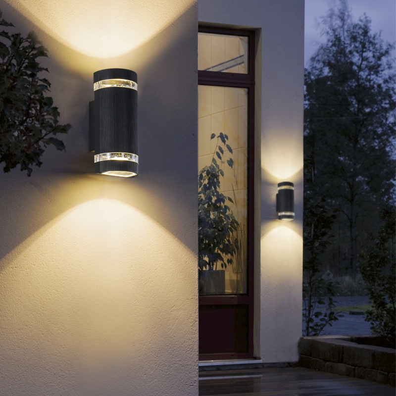 LED square outdoor waterproof wall lamps, light luxury and simple villa exterior walls, courtyards, balconies, dining rooms, fences, hotel spotlights details Picture