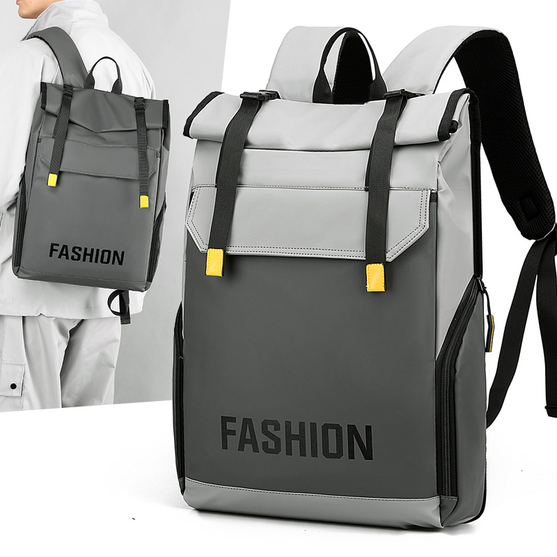 New cross-border large-capacity backpack, men's business and casual backpack, women's beautiful outdoor college student schoolbag details Picture