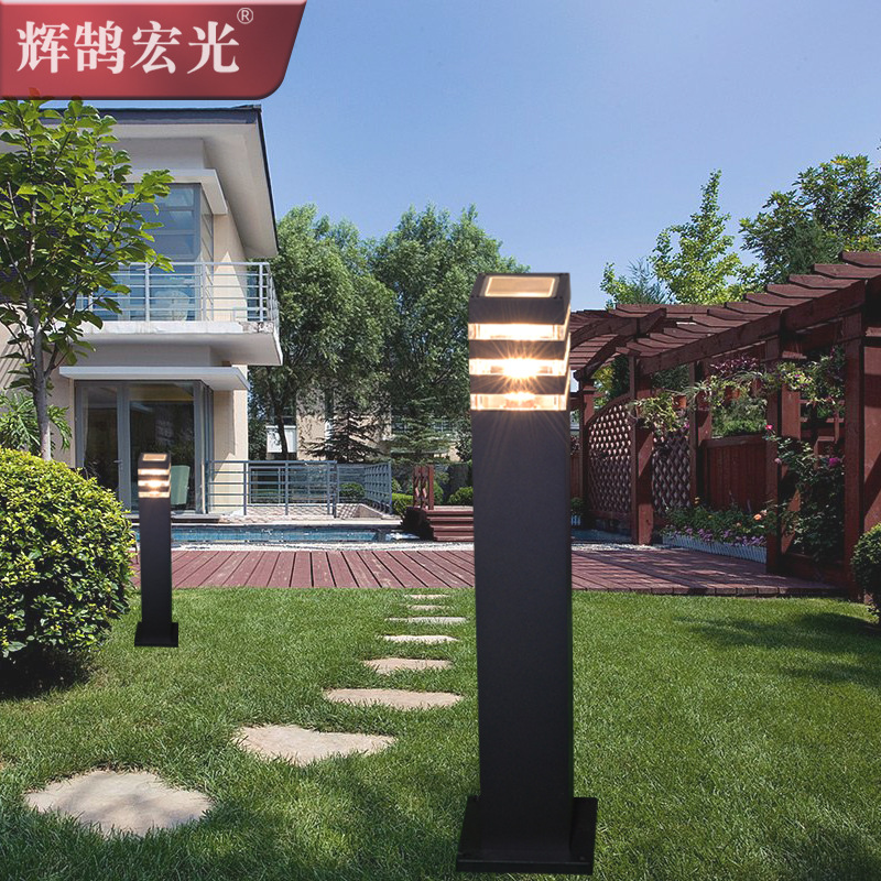 Lawn lamp ground plug outdoor waterproof grassland landscape floor-standing courtyard lamp Garden street lamp square aluminum material 3-layer light transmission Application Scenario