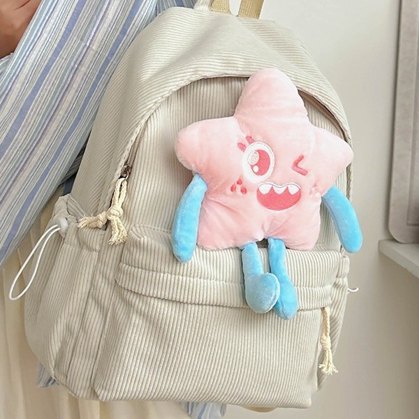 A new Japanese-style cute star-shaped backpack, a versatile large-capacity schoolbag, a high-appearance-level casual bag for girls, and a travel backpack details Picture