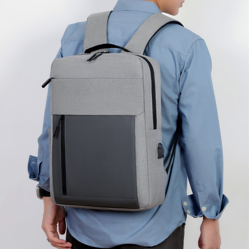 New business backpack, men's commuting large-capacity computer bag, multi-functional multi-compartment wear-resistant casual travel bag Specification drawing