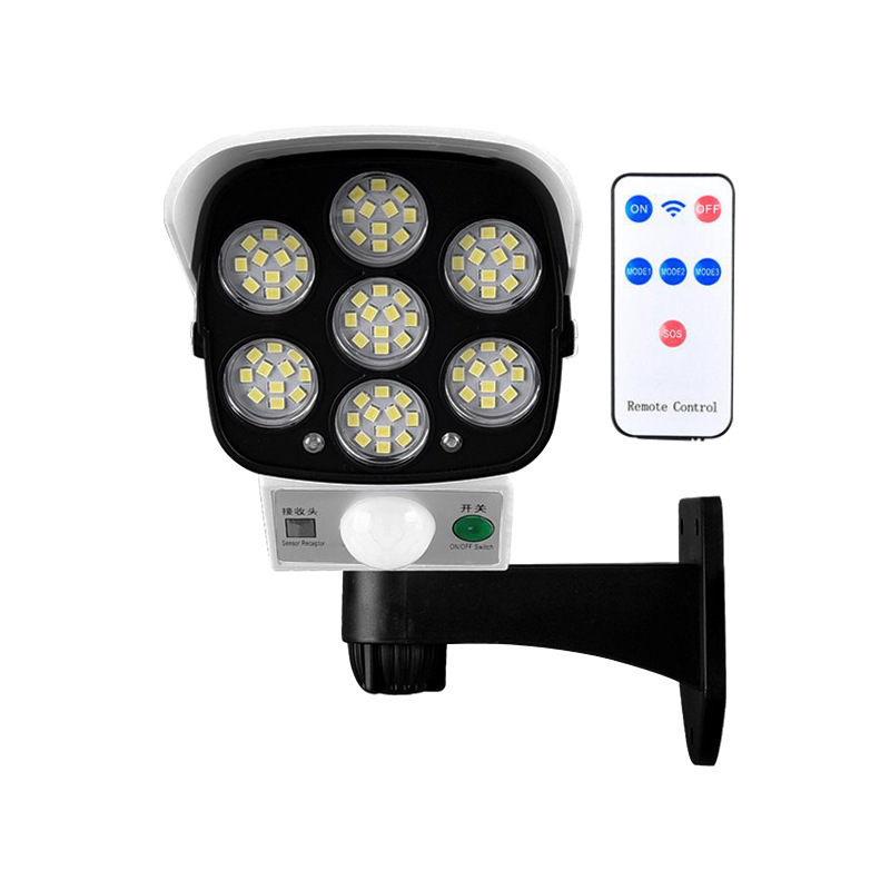 New solar wall lamps, simulation monitoring fake cameras, human infrared sensing courtyard lamps, garden lamps and spotlights Application Scenario