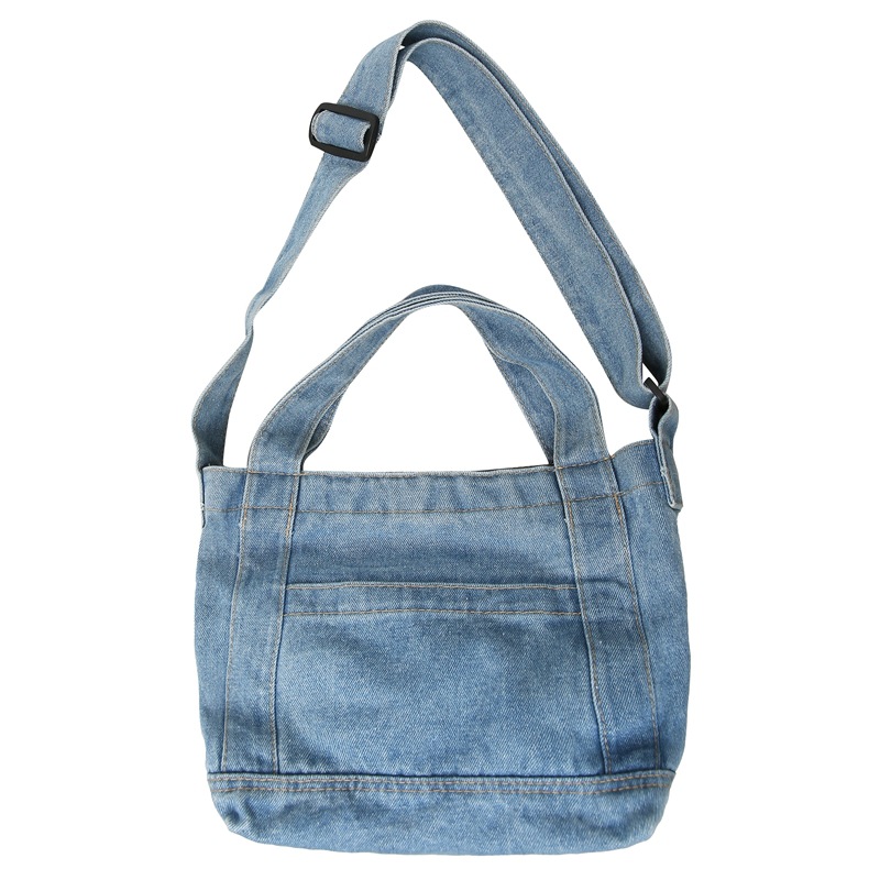 Japanese-style washed denim bag 2024 new artistic style single-shoulder bag handbag, Korean-style fashionable chic crossbody bag Item Picture