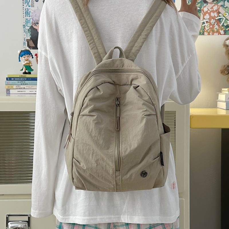 New spring outing lightweight small backpack, women's casual shopping small backpack, men's student class iPad tablet bag details Picture