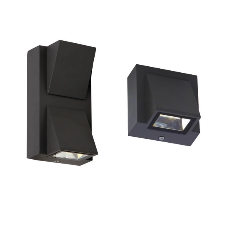 Balcony, terrace, outdoor waterproof led wall lamp, double-head up and down lighting, creative entrance, exterior wall, corridor, courtyard simple lamp Item Picture