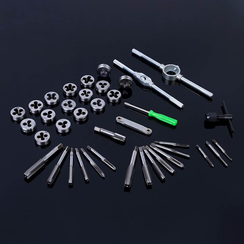 40pc set of taps and dies, 40-piece set of hand wrenches, dies and winches, and set of taps Application Scenario