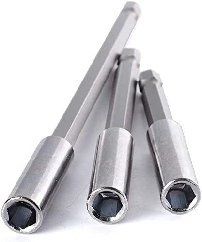 The extension rod of the screwdriver bit is stiffened by 1/4, with a magnetic air screwdriver bit connection rod, an extended sleeve rod, an electric screwdriver bit, and an air screwdriver nozzle Specification drawing