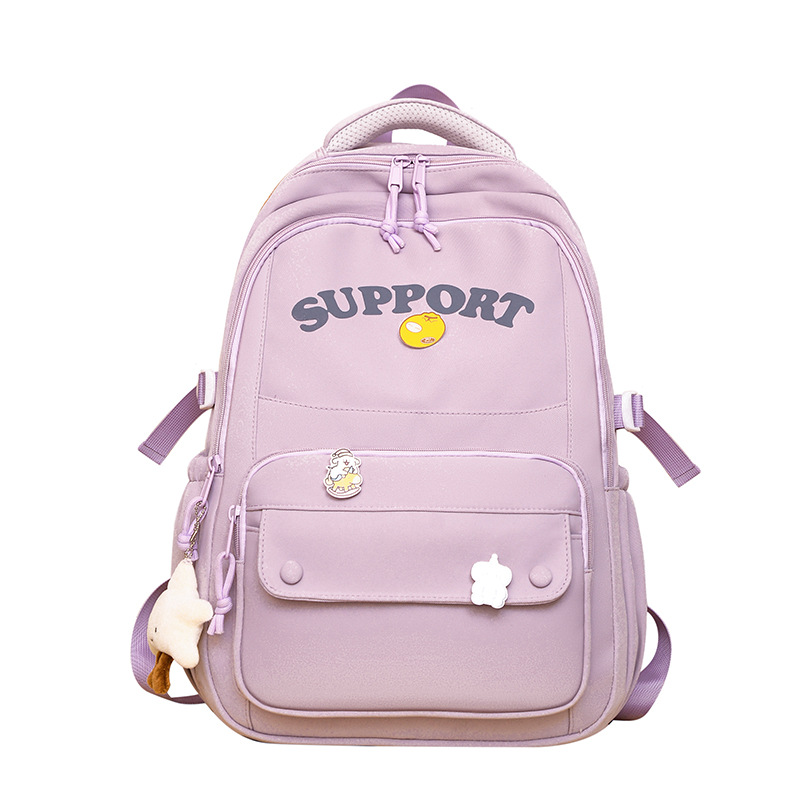 A simple and versatile backpack for women, a large-capacity computer travel backpack for women, a schoolbag for junior high school, senior high school and college students, and for men Item Picture