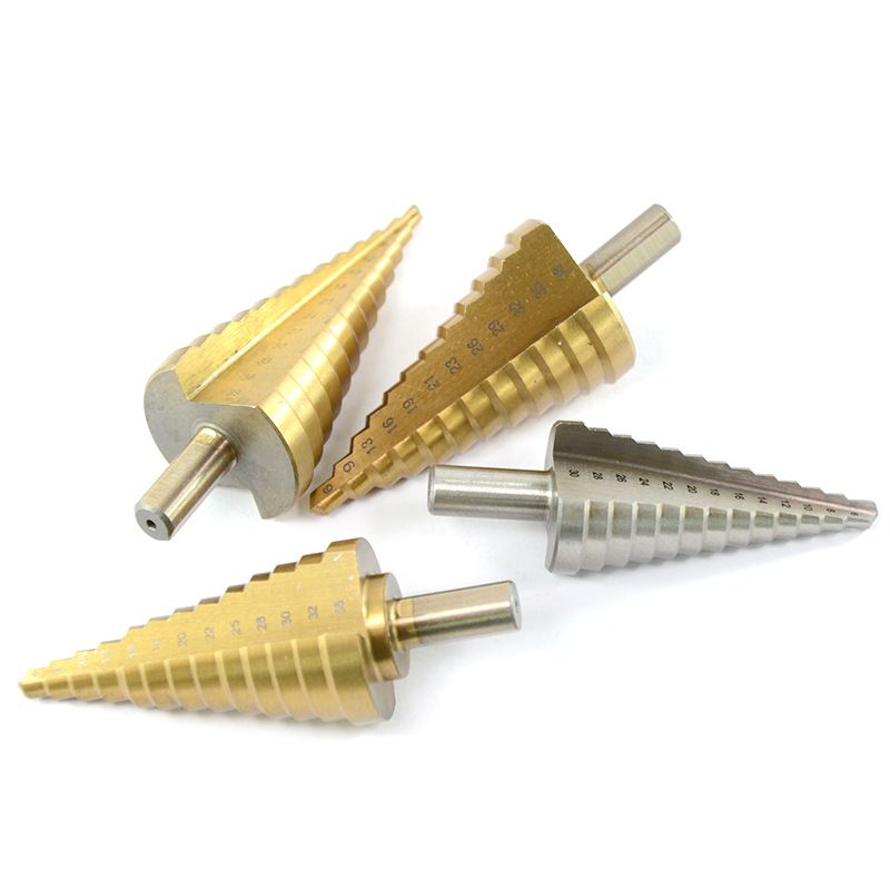 Non-standard step drill, triangular handle straight groove step drill, 10-45 spiral step drill, tower drill, reaming drill bit Item Picture