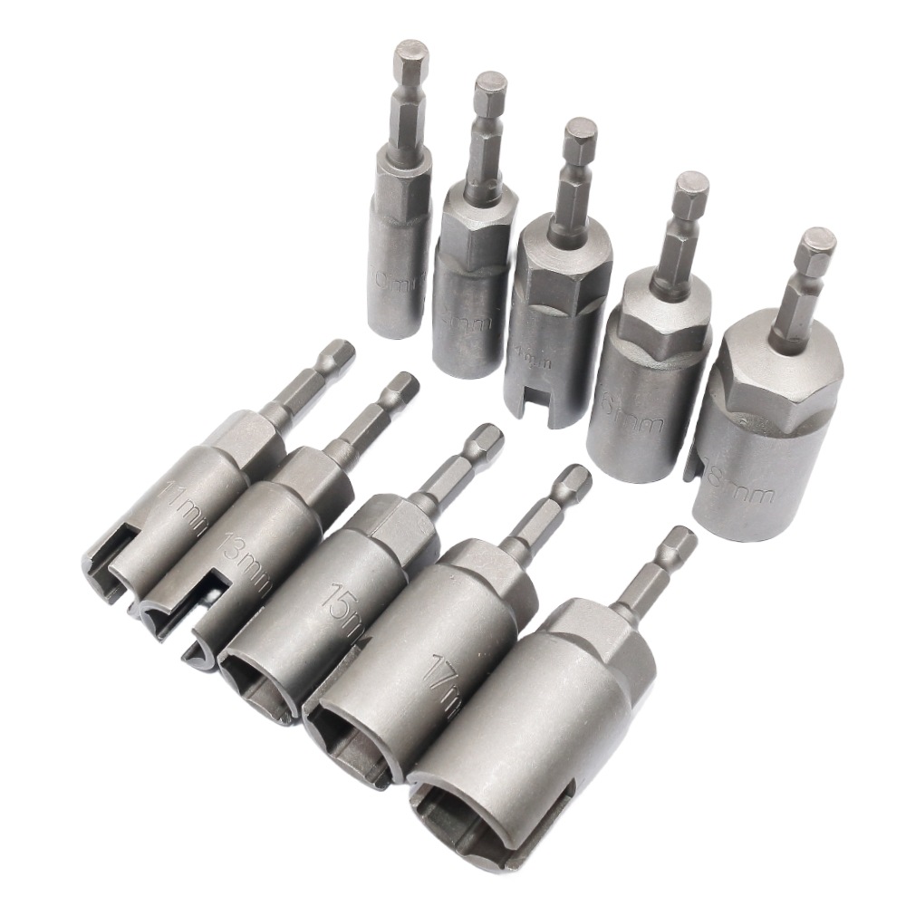 1/4 handle butterfly-shaped nut hexagon socket air wrench sleeve sheep horn nail screw wire quick pneumatic deepening opening sleeve Application Scenario