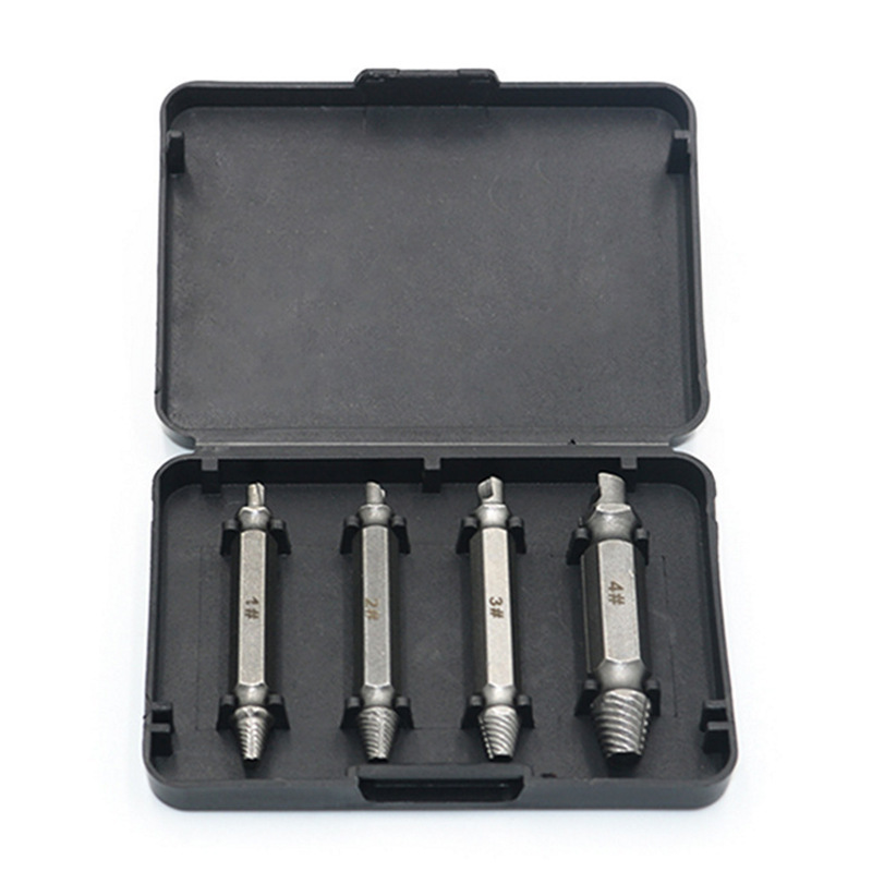 Cross-border 4pcs double-ended screw remover, household removal tool, screwdriver, double-ended remover Specification drawing