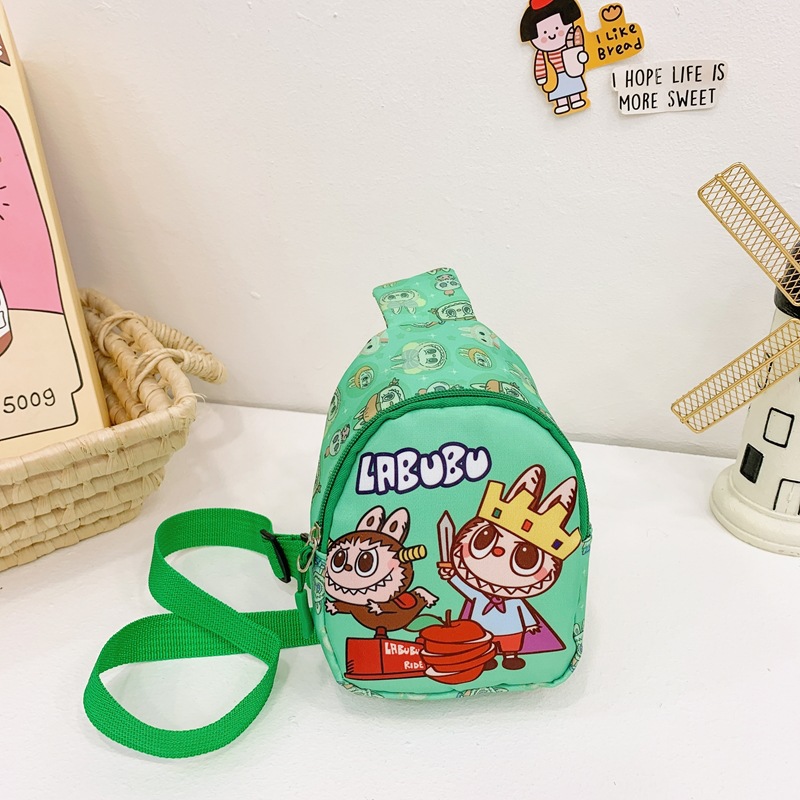 Children's chest bag, cartoon kids' cute coin purse, boys' and girls' crossbody bag, fashionable and lightweight, little girls' accessory bag details Picture