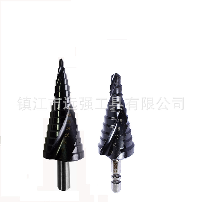 Factory direct supply of high-speed steel HSS industrial-grade coated spiral groove step drills, tower drills and stair drills in stock undefined