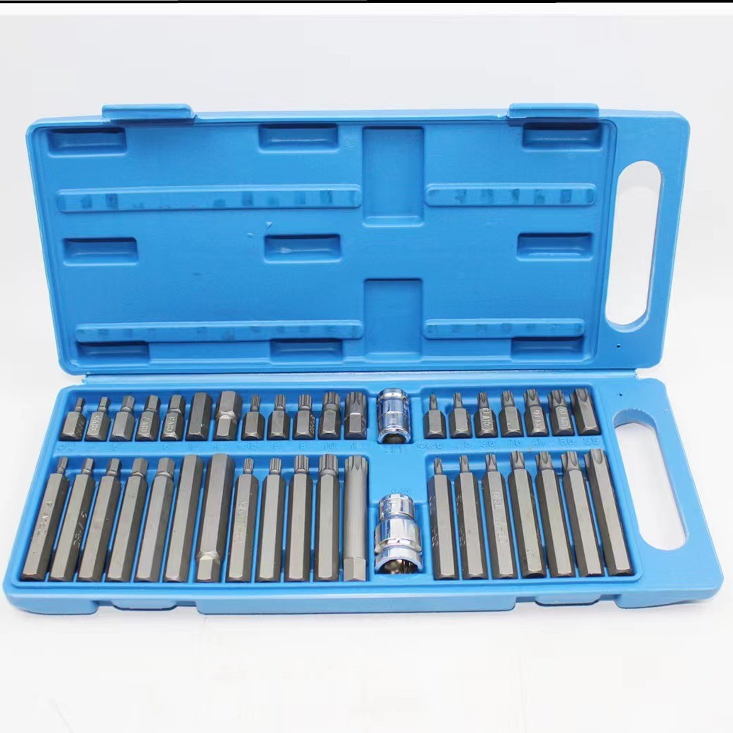 KT Star Screwdriver Set 40-piece set, Hexagon Socket screwdriver head auto repair tool, Star and Flower Screwdriver set 40 screwdriver heads full figure