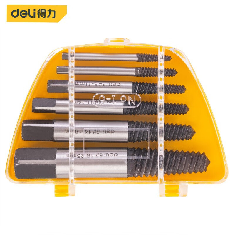 deli broken thread remover, screw remover, smooth thread inside, thread reverse thread, water pipe repair and disassembly Specification drawing