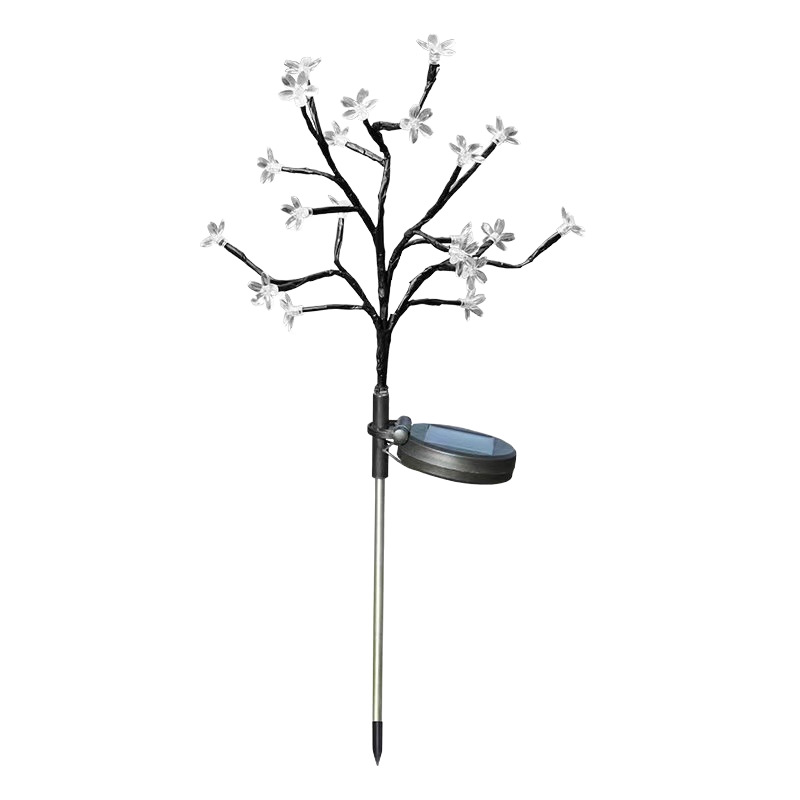 The 2025 new solar cherry blossom branch light, firefly LED courtyard outdoor lawn ground plug light, a cross-border bestseller Item Picture